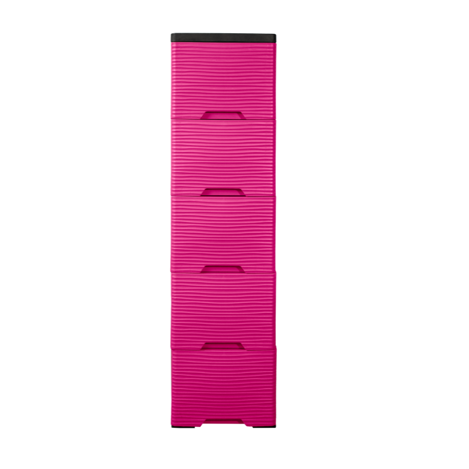 GAVETERO PLAS COMPACTO 5 GAV 26X40X110.6 CM ROSA TINY SANCHIA