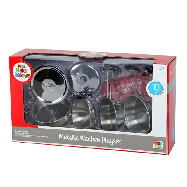 SET COCINA METAL 10 PZ CAJ 45285/34021