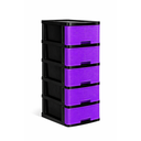 GAVETERO PLAS MINI 5 NIV MORADO C/RODOS KAWAKI