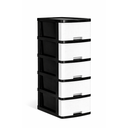 GAVETERO PLAS MINI 5 NIV BL C/RODOS KAWAKI