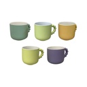 TAZA CERA BICOLOR 9.2X9 CM COL SURT 727-42045