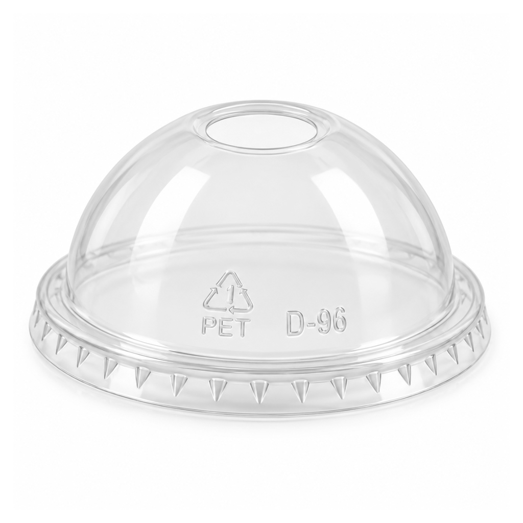TAPA DESE DOMO P/VASO 9/12 OZ TRANS 50 UN DART 16LCDH