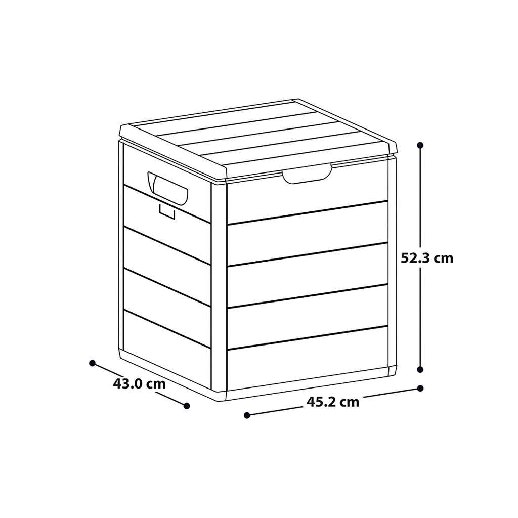 BAUL/BARU PLAS 100 LT/26.42 GL C/T MOCCA RIMAX 13866-XP