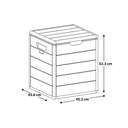 BAUL/BARU PLAS 100 LT/26.42 GL C/T MOCCA RIMAX 13866-XP