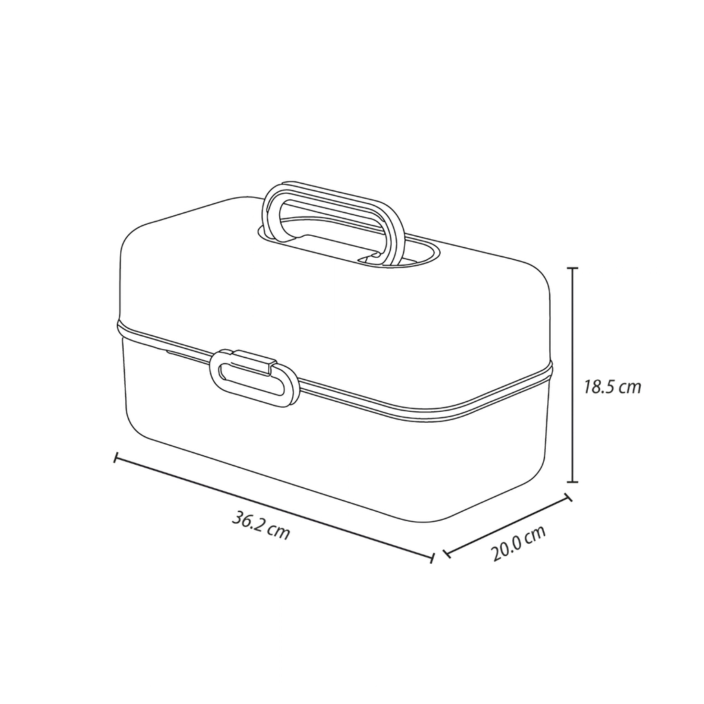 CAJA ORGANIZADORA PLAS VANITY STAR VD MUSGO C/VD SALVIA RIMAX 14735-XP