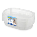 CANASTA PLAS 3 NIVELES OVAL ARMONIA NAT C/GRIS CLARO RIMAX 14472-XP