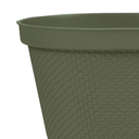 MACETA/MATERA PLAS OVAL RAFIA 40 CM C/BASE VD MUSGO RIMAX 12992-XP