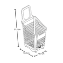 CESTA PLAS TRANSPORTADORA MOVIL 65 LT AZ C/ROD RIMAX 13745-XP