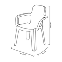 SILLA PLAS INFANTIL KINDER C/B ROSADO RIMAX 14610-XP