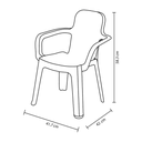 SILLA PLAS INFANTIL KINDER C/B MOR LAVANDA RIMAX 14609-XP