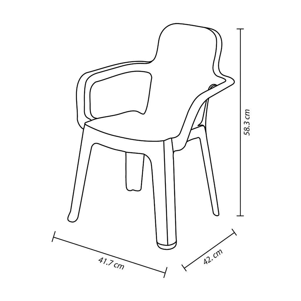 SILLA PLAS INFANTIL KINDER C/B AZ RIMAX 14606-XP