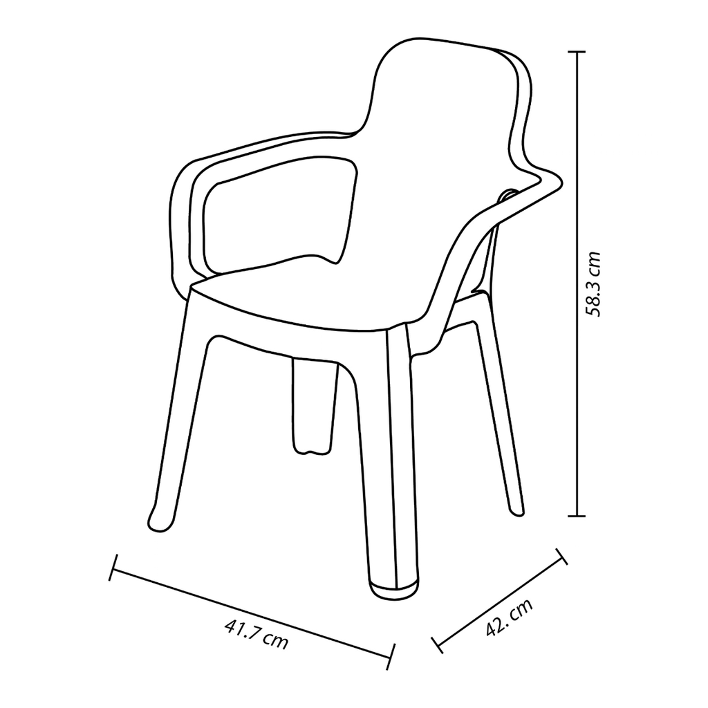 SILLA PLAS INFANTIL KINDER C/B RJ RIMAX 14605-XP