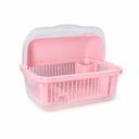 ESCURRIDOR PLATOS PLAS C/T TRANS 56X43 CM ROSA MEGA 1212-T061