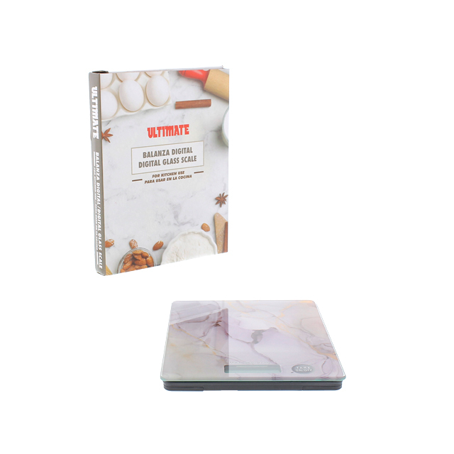 BASCULA/PESA P/COCINA DIGITAL VID 20X15CM ULTIMATE 739-04919