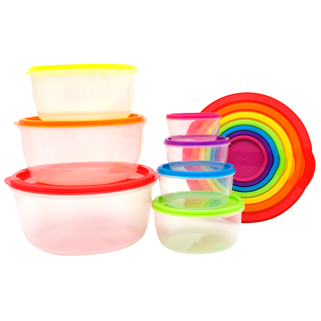 SET 7 PZ ENVASES PLAS RED C/T COL SURT WINDROSE MAYS 723-04186