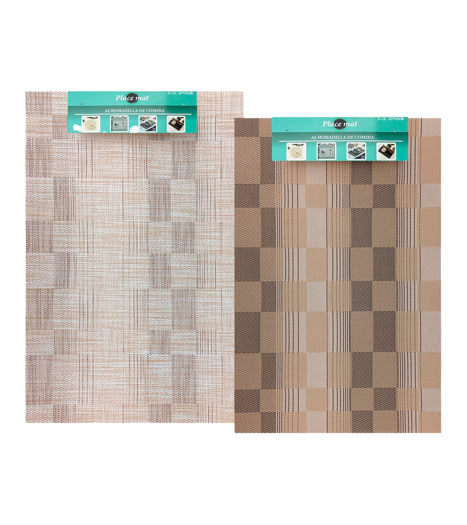 INDIVIDUAL PLAS 38X49 CM RECT DIS CUAD TOSKANA MAYS 731-39447