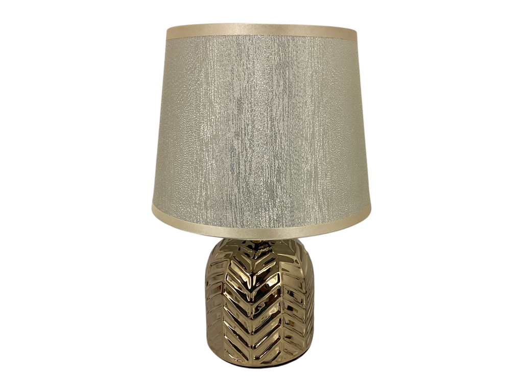 LAMPARA MESA 27 CM CERA/TELA DOR DECORE MAYS 604-2403283