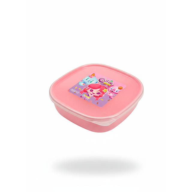 PLATO T/TOPER PLAS CUAD C/T GLIT DECO NIÑA TACOPLAST 35371