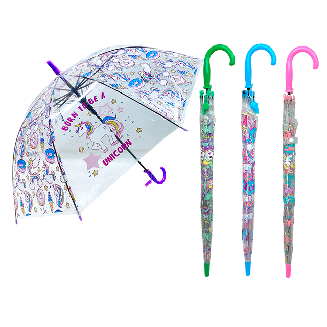 3 PZ PARAGUAS 48 CM P/NIÑO/A C/PITO COL SURT BUNGY KIDS 053-0427178
