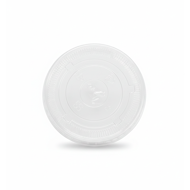 TAPA PLANA DESE 10 CM C/AGUJ TRANS PET PAQ 50 PZ PROEM 98