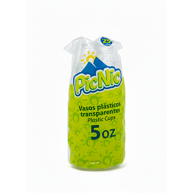VASO DESE 5 OZ PICNIC CRISTAL TRANS 25 UN 0605