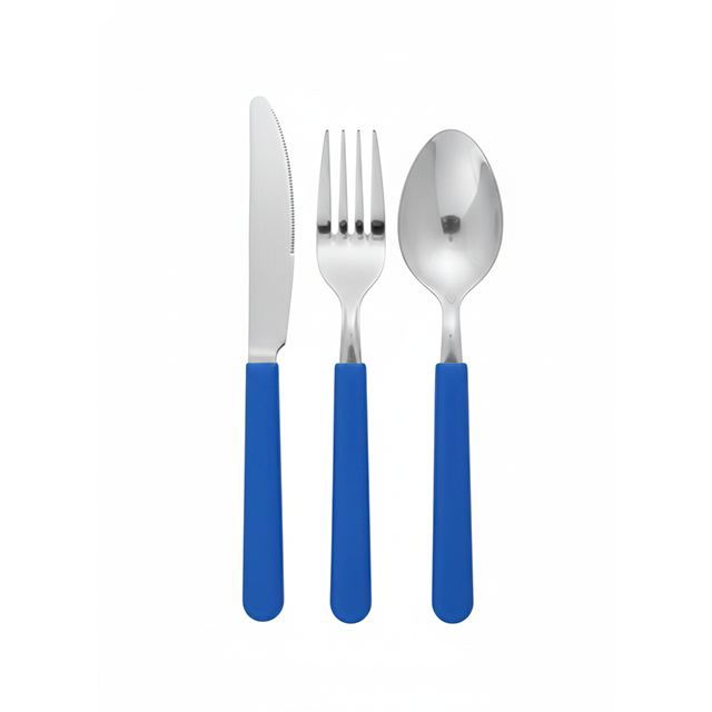 SET 3 CUBIERTOS MANGO PLAS COL SURT DI SOLLE 4890