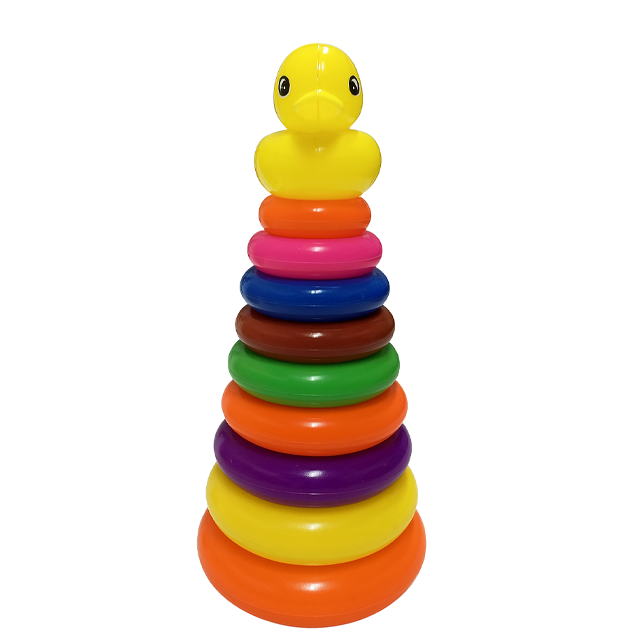 JUEGO D/AROS PLAS C/BASE T/TORRE 30 CM COLORES RED 919