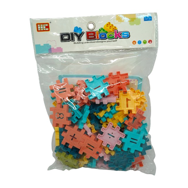 BLOQUE/LEGO C/NUMEROS MIX COL SURT BOLSA CASAMAS HC-179-A 1537