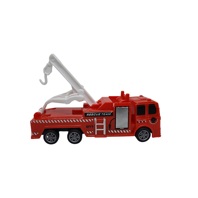 CAMION PLAS BOMBERO GRUA 14 CM BOLSA CASAMAS 1518