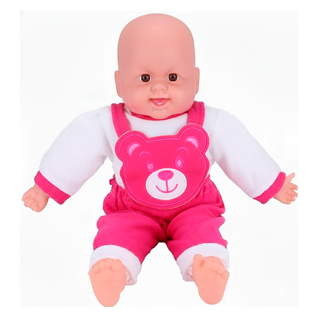 MUÑECO BEBE C/GORRO SONIDO 42 CM APROX HH-MID/HS-MID-H