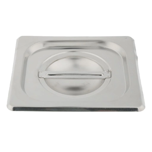 TAPA ACER INOX P/BANDEJA VAPORERA 1/6 SEXTO 0.012MM 17.6X16.2 CM HKK GPCT5484