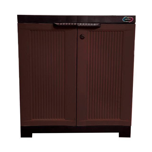 GABINETE/MESA NOCHE PLAS 60X64X36 CM 2 PTAS C/LLAVE CF MAD POWER PLANET MEGA