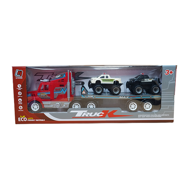 CABEZAL C/RASTRA C/2 PICK UP POLICIA CAJ 43x9x15 CM TRUCK LH338D-8