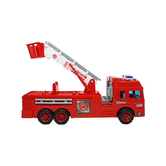 CAMION PLAS BOMBERO GRUA 30 CM BOLSA SH-9055