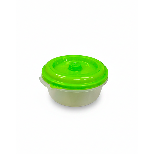 DEPOSITO PLAS TUPPER TRANS 14 CM RED C/T COLOR PLASTIKITO IN204