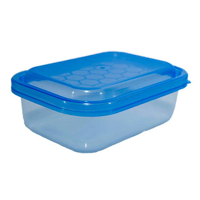 HERMETICO PANAL PLAS 750 ML RECT 18.25x13.5 CM TRANS C/T COL PLASTIKITO HP02 IN222
