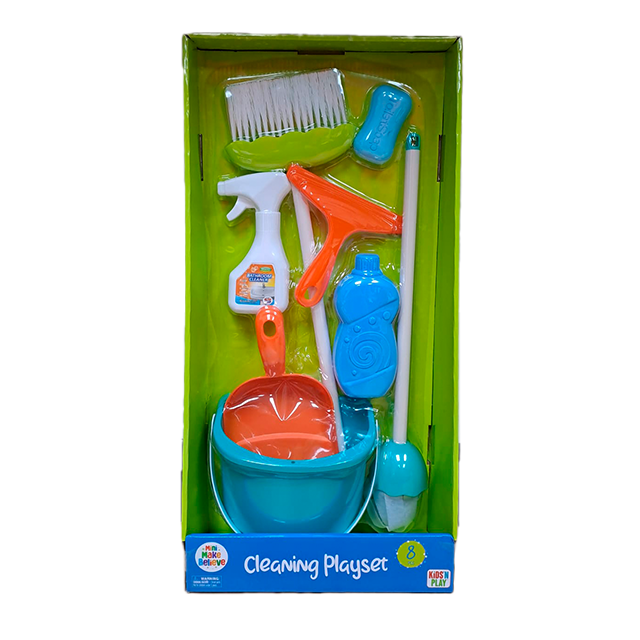 SET P/LIMPIEZA PLAS 8 PZ CAJ KIDSN PLAY 280001/45322