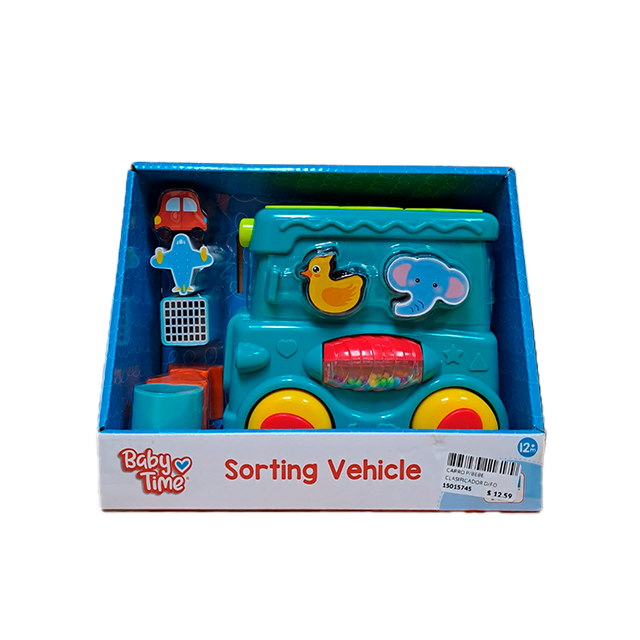CARRO P/BEBE CLASIFICADOR D/FORMAS C/ACCES BABY TIME 79192/45330