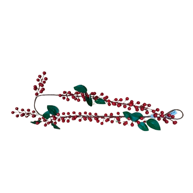 GUIRNALDA NAV CEREZO 132 CM C/HOJAS X28374