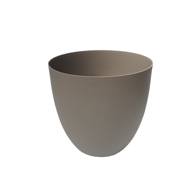 MACETA PLAS 22X20 CM CONICA PARDO/BEIGE SALVA