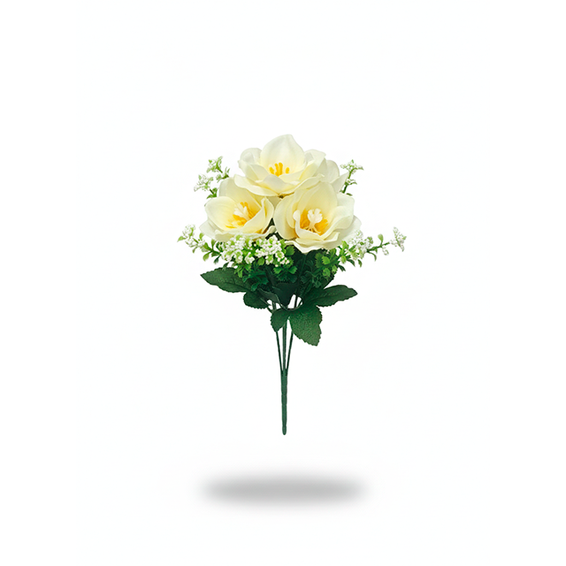 RAMO 5 FLORES C/BABY+HOJAS COL SURT XM-2837