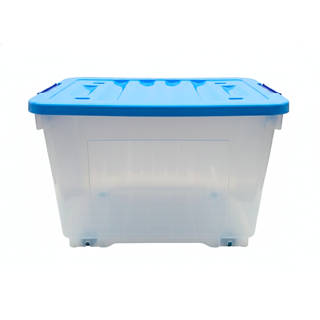 CAJA PLAS ALMACENAMIENTO 54 LT C/RUEDAS CEL TURQ MEGA 32758