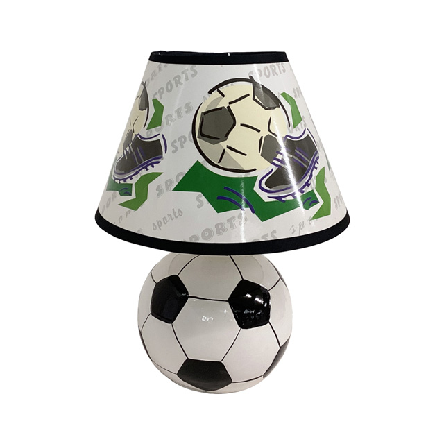 LAMPARA MESA 27 CM BASE PELOTA 604-03550