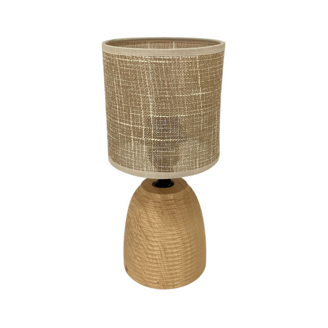 LAMPARA MESA 27.5 CM CHOC/CREMA 604-2404032
