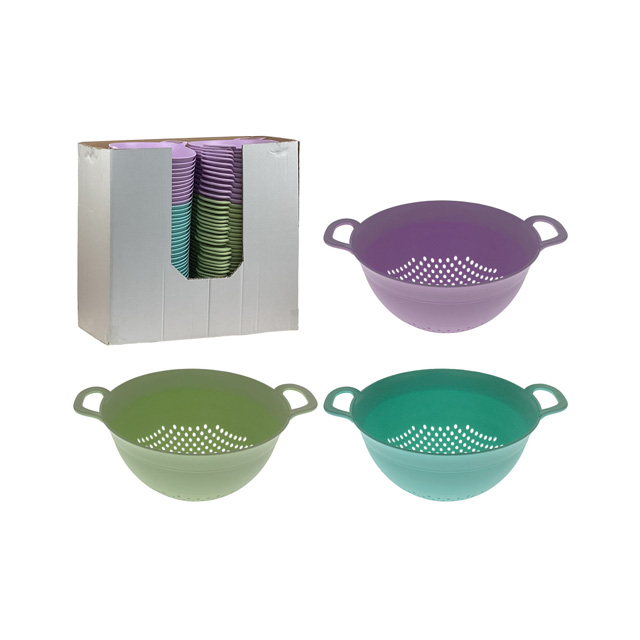 COLADOR RED 30X23.4X12.3 CM C/OREJ AQ/LILA/VD 723-9186