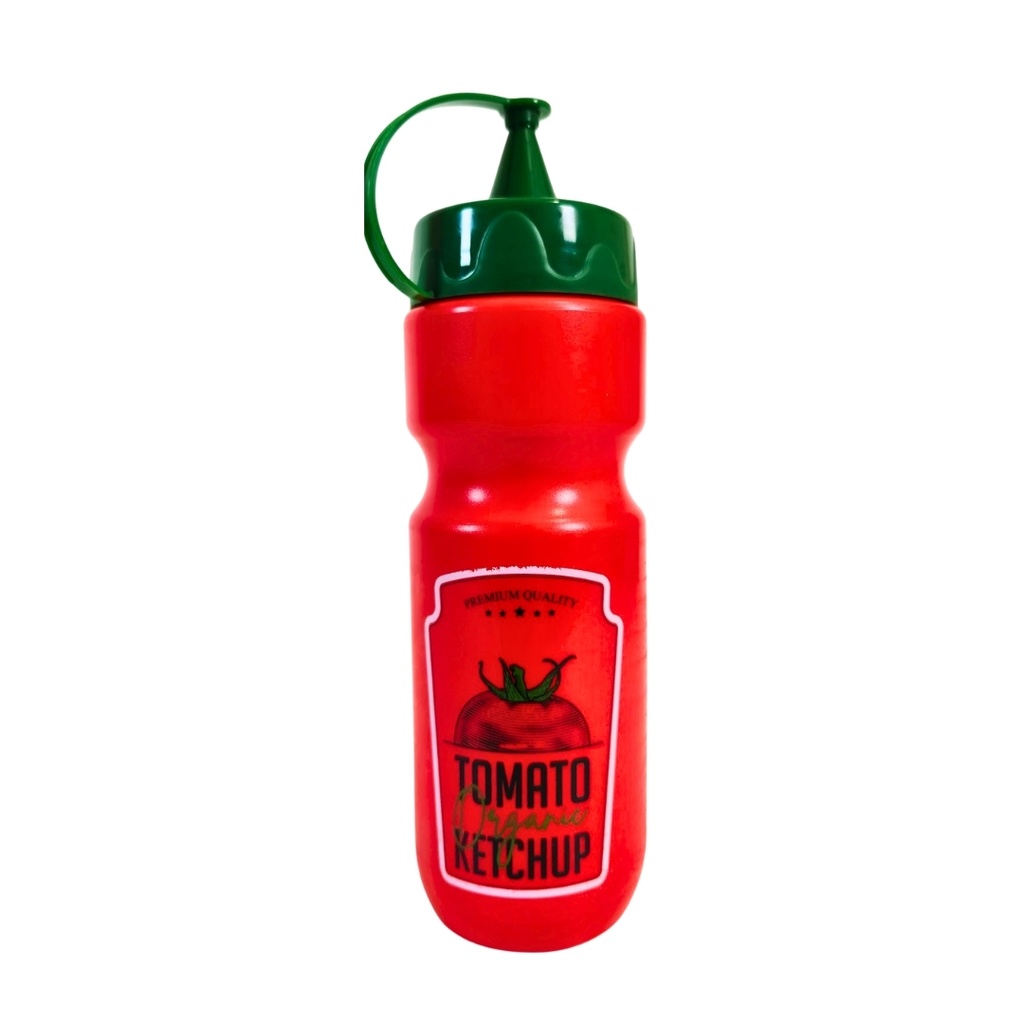 BOTELLA P/KETCHUP PLAS 660 ML RJ/VD DECO 723-161320002