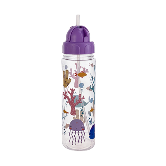 BOTELLA PLAS 750 ML TRANS MORADO DECO 723-2402622
