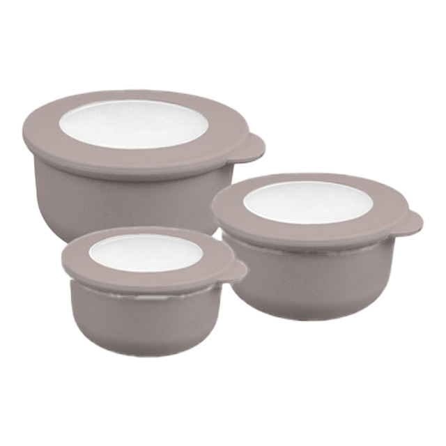 SET 4 ENSALADERAS RED C/T CREMA/GRIS/CHOCO 723-00989