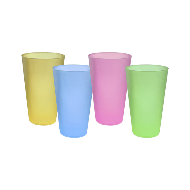 SET 4 VASOS PLAS 12 OZ COL SURT PASTEL 723-89569