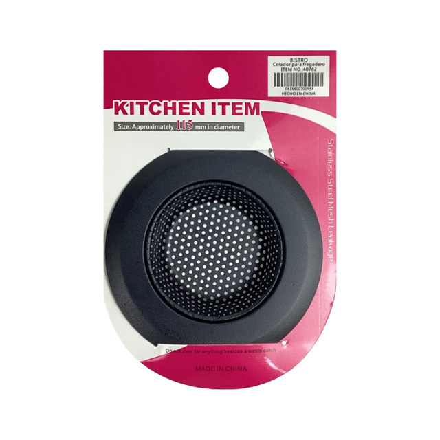 COLADOR P/FREGADERO MET 11.5 CM NG BLIS 739-40762